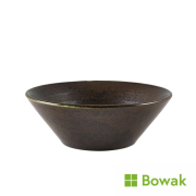 Terra Porcelain Cinder Black Conical Bowl