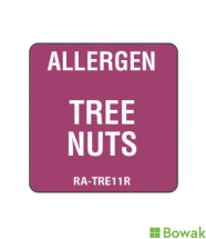 Allergen Alert Labels Tree Nut