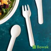 Paper Fork Compostable 6.2in