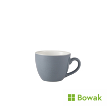 Genware Porcelain Bowl Shaped Cup 9cl/3oz Grey
