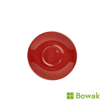 Genware Porcelain Red Saucer 16cm