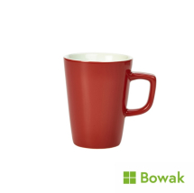 Porcelain Latte Mug 34cl Red