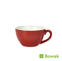 Genware Porcelain Bowl Shaped Cup 34cl/12oz Red