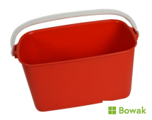 Oblong Bucket Red 9L