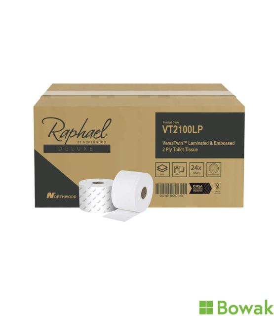 Raphael Versatwin Tiolet Roll Laminated & Embossed 2ply Raphael Versatwin Tiolet Roll Laminated & Embossed 2ply