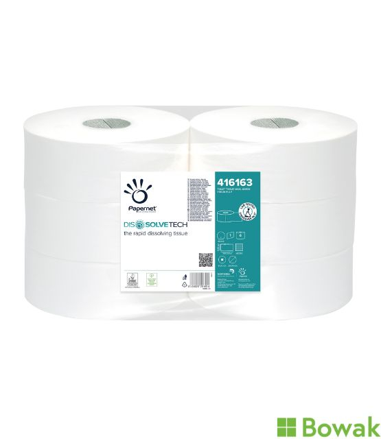 Dissolve Tech Maxi Jumbo Toilet Roll 500m Dissolve Tech Maxi Jumbo Toilet Roll 500m