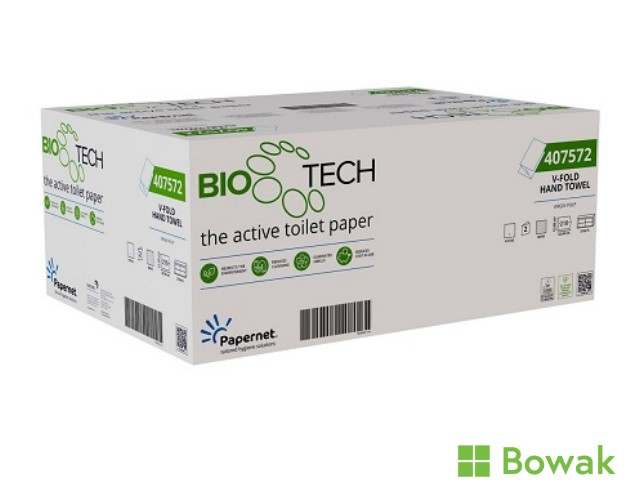 Bio Tech Flushy Hand Towel V-Fold Bio Tech Flushy Hand Towel V-Fold