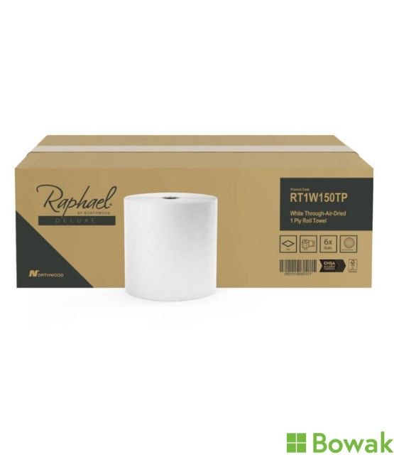 Raphael Roll Towel White 150m 1 ply Raphael Roll Towel White 150m 1 ply