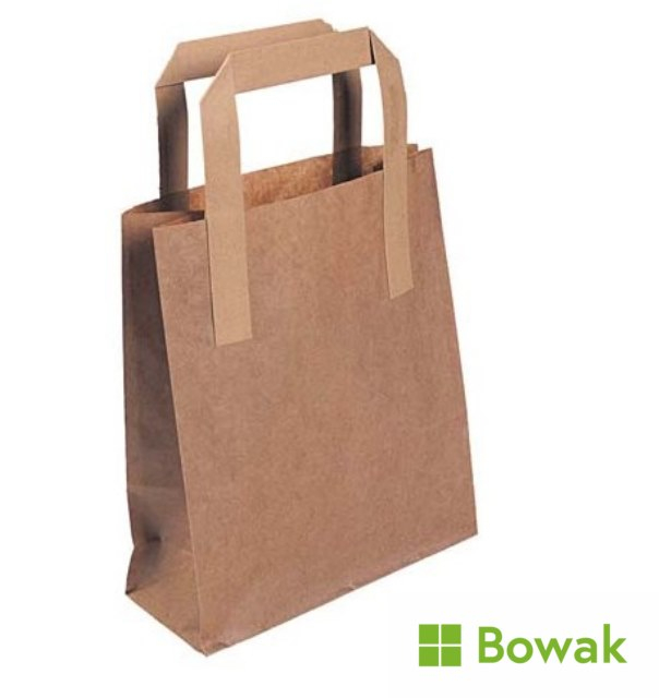 Brown Carrier Bags Medium Size 203x330x254mm Brown Carrier Bags Medium Size 203x330x254mm