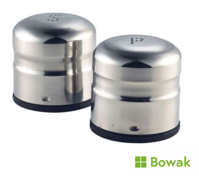 Stainless Steel Jumbo Condiment (S&P Pair) 65x75mm Stainless Steel Jumbo Condiment (S&P Pair) 65x75mm