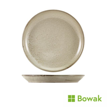 Terra Porcelain Smoke Grey Coupe Plate Terra Porcelain Smoke Grey Coupe Plate