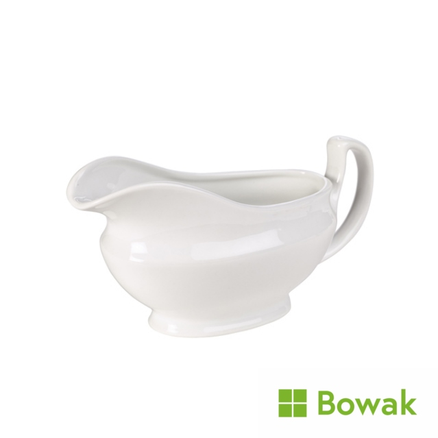 Genware Porcelain Sauce Boat 14cl/5oz White Genware Porcelain Sauce Boat 14cl/5oz White