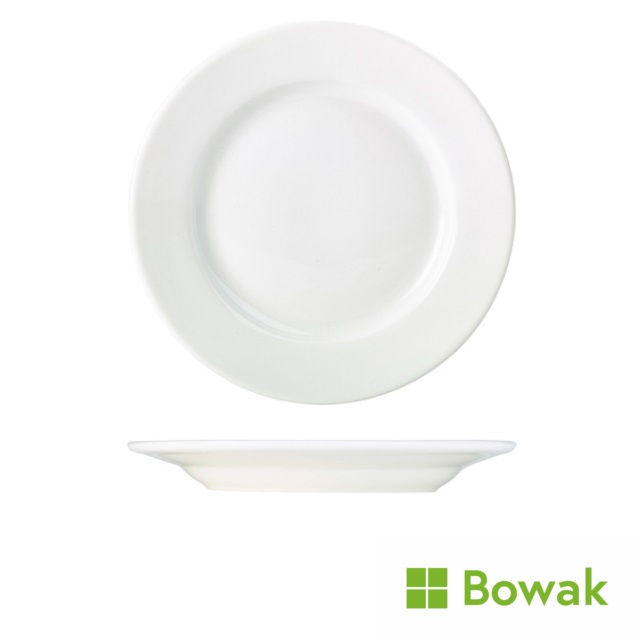 Genware Porcelain Classic Winged Plate 28cm/11Inch White Genware Porcelain Classic Winged Plate 28cm/11Inch White