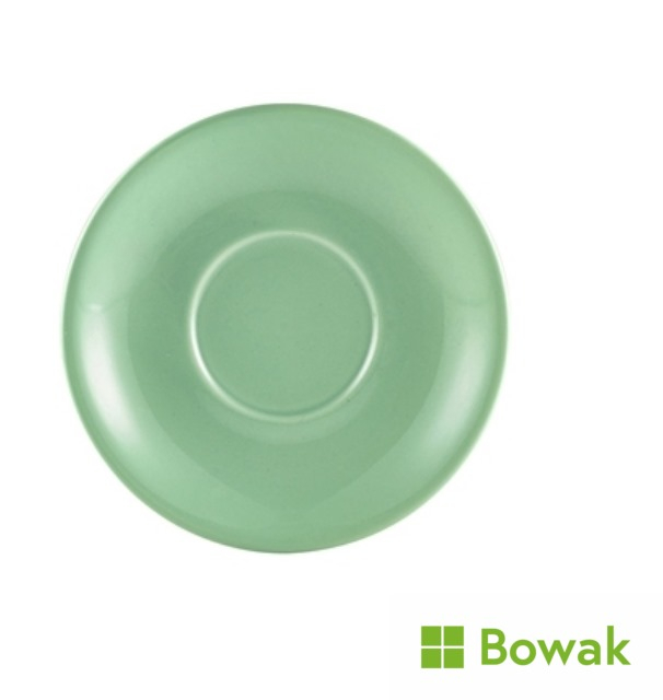 Genware Porcelain Green Saucer 12cm Genware Porcelain Green Saucer 12cm