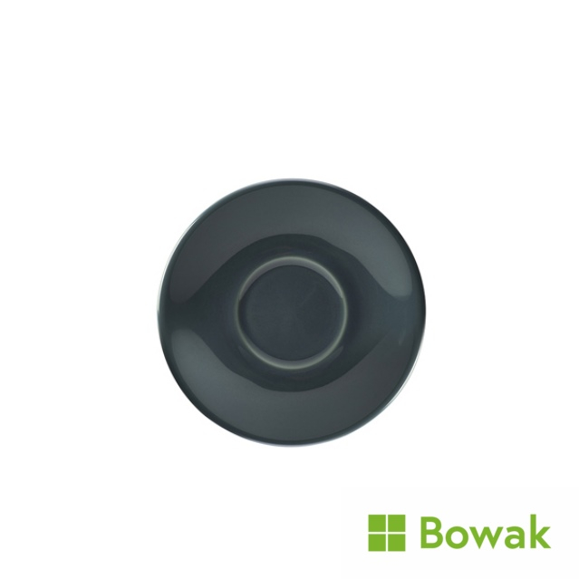 Genware Porcelain Grey Saucer 12cm Genware Porcelain Grey Saucer 12cm