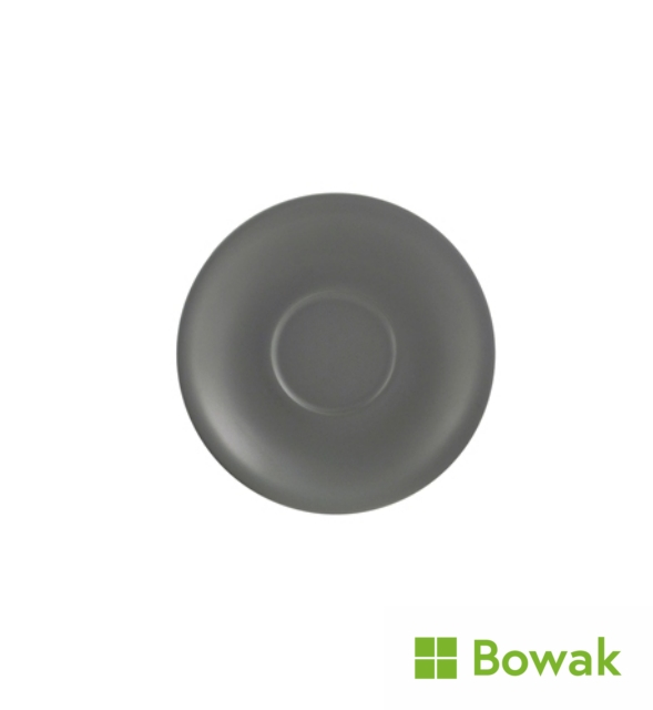 Genware Matt Grey Porcelain Saucer 12cm Genware Matt Grey Porcelain Saucer 12cm