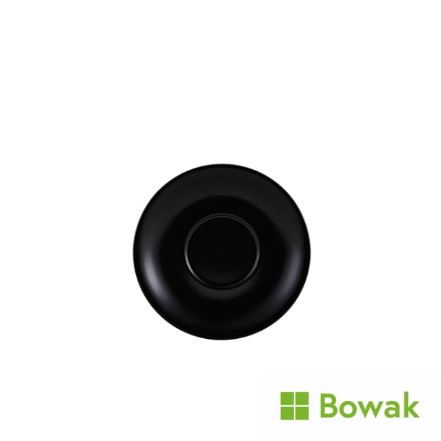 Genware Matt Black Porcelain Saucer 13.5cm Genware Matt Black Porcelain Saucer 13.5cm