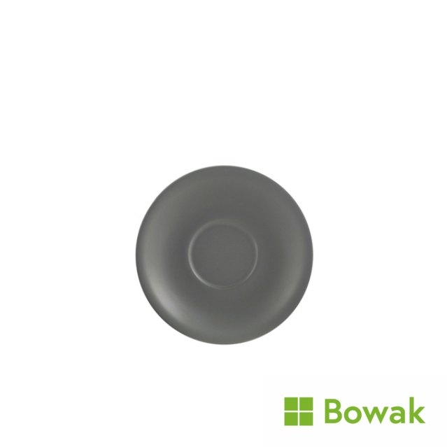 Genware Matt Grey Porcelain Saucer 13.5cm Genware Matt Grey Porcelain Saucer 13.5cm