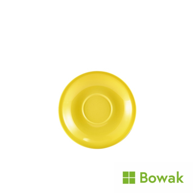 Genware Porcelain Yellow Saucer 13.5cm Genware Porcelain Yellow Saucer 13.5cm