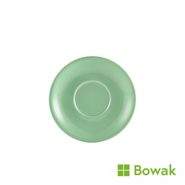 Genware Porcelain Green Saucer 16cm Genware Porcelain Green Saucer 16cm