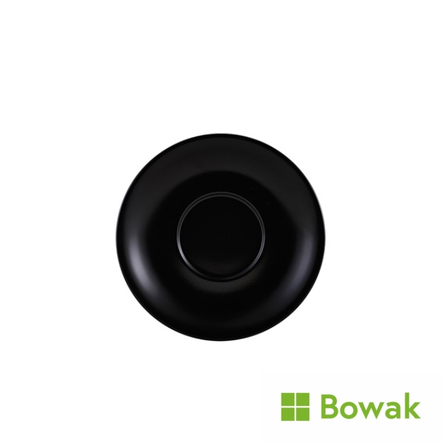 Genware Matt Black Porcelain Saucer 16cm Genware Matt Black Porcelain Saucer 16cm