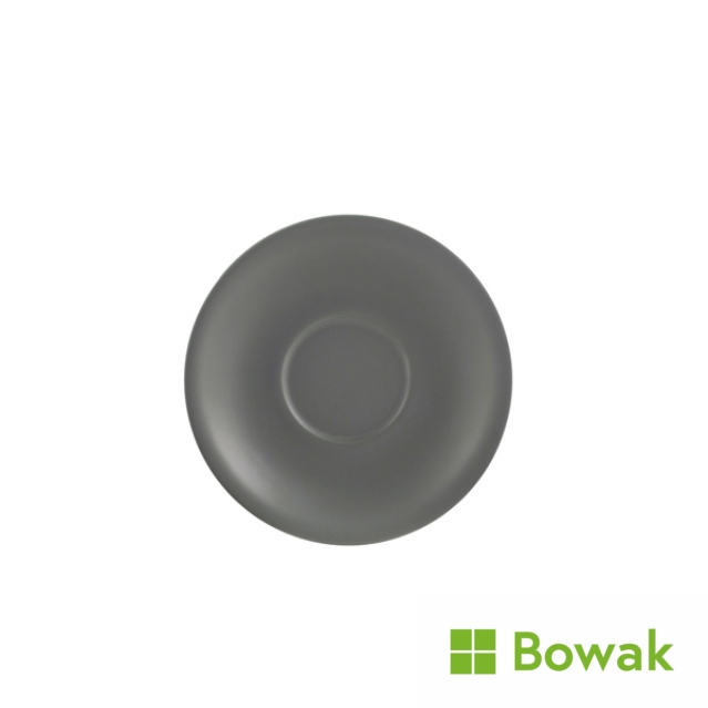 Genware Matt Grey Porcelain Saucer 16cm Genware Matt Grey Porcelain Saucer 16cm