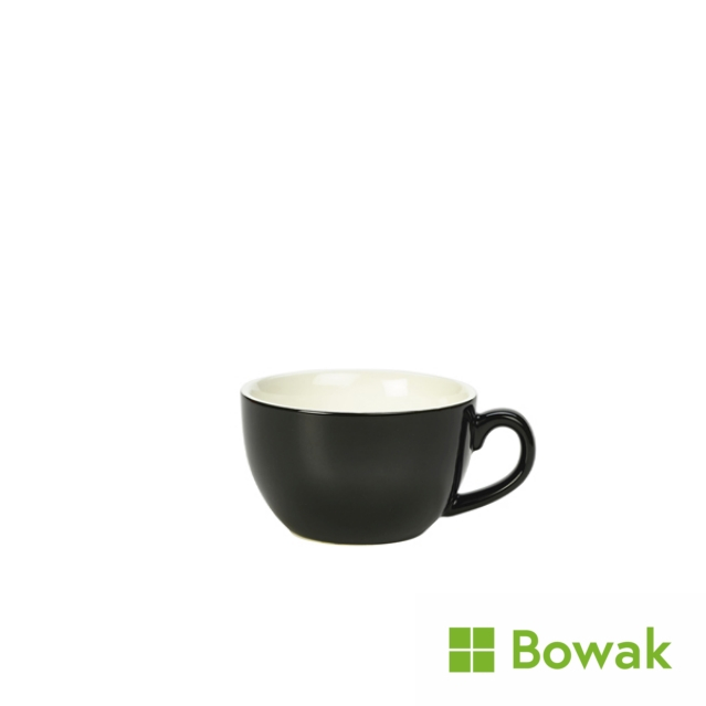 Genware Porcelain Bowl Shaped Cup 17.5cl/6oz Black Genware Porcelain Bowl Shaped Cup 17.5cl/6oz Black
