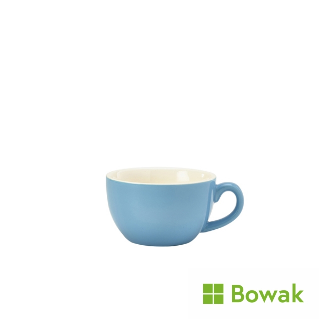 Genware Porcelain Bowl Shaped Cup 17.5cl/6oz Blue Genware Porcelain Bowl Shaped Cup 17.5cl/6oz Blue