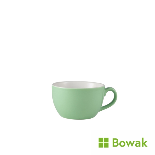 Genware Porcelain Bowl Shaped Cup 17.5cl/6oz Green Genware Porcelain Bowl Shaped Cup 17.5cl/6oz Green