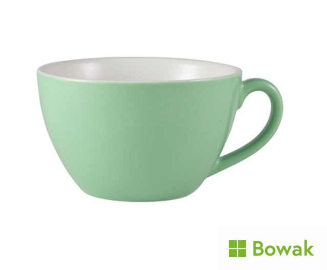 Genware Porcelain Bowl Shaped Cup 34cl/12oz Green Genware Porcelain Bowl Shaped Cup 34cl/12oz Green