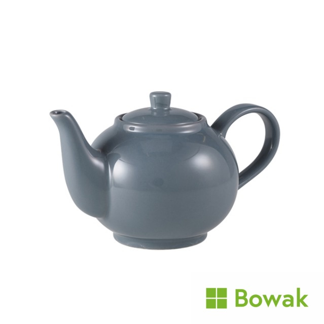 Genware Porcelain Grey Teapot 45cl/15.75oz Genware Porcelain Grey Teapot 45cl/15.75oz