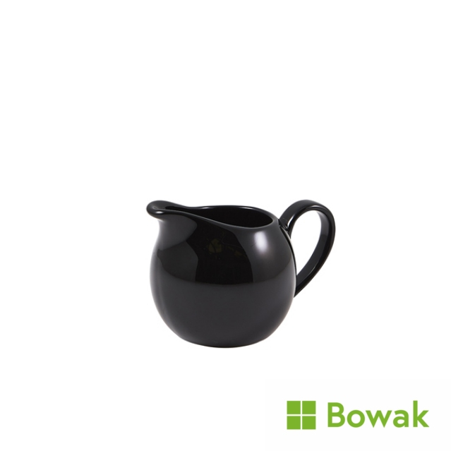 Genware Porcelain Jug 14cl/5oz Black Genware Porcelain Jug 14cl/5oz Black