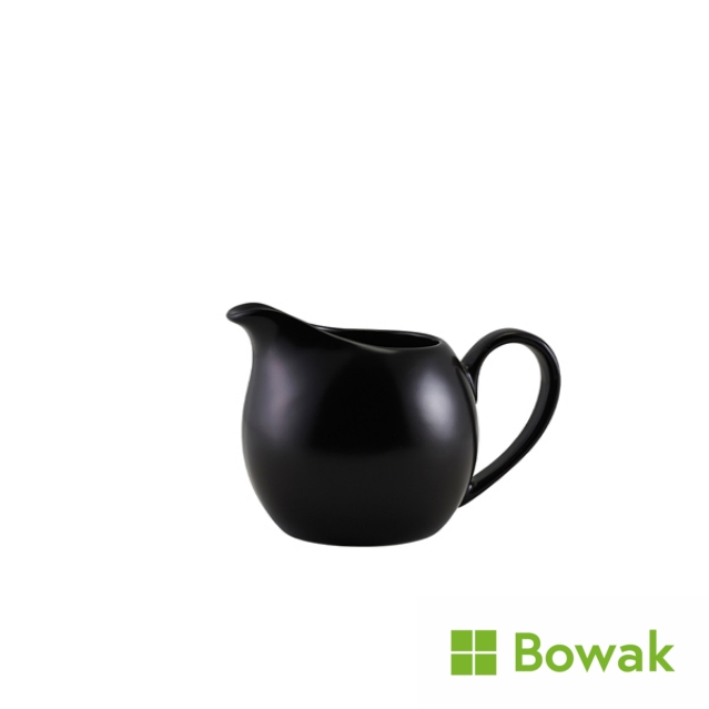 Genware Matt Black Porcelain Jug 14cl/5oz Genware Matt Black Porcelain Jug 14cl/5oz