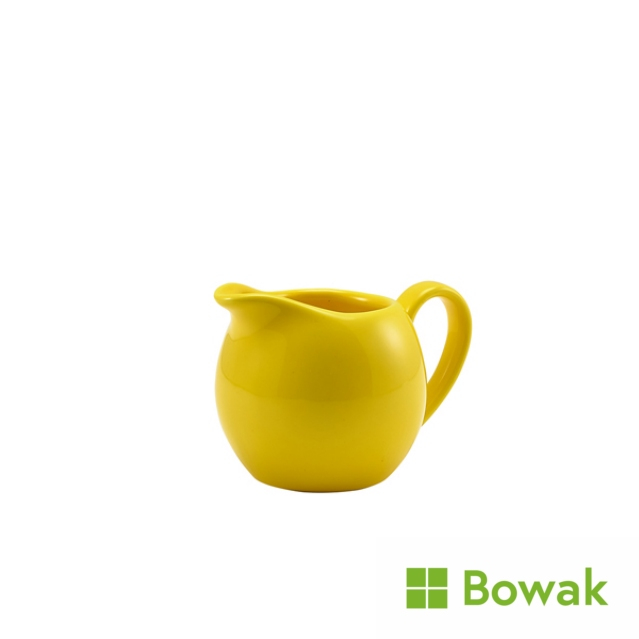 Genware Porcelain Jug 14cl/5oz Yellow Genware Porcelain Jug 14cl/5oz Yellow