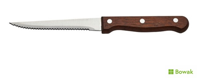 Steak Knife Dark Wood Handle Full Tang Steak Knife Dark Wood Handle Full Tang