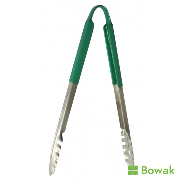 Utility Tongs 30cm Green Grip Utility Tongs 30cm Green Grip