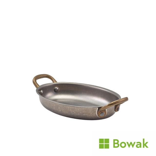 Vintage Oval Dish 12oz 16.5x12.5x3cm Stainless Steel Vintage Oval Dish 12oz 16.5x12.5x3cm Stainless Steel