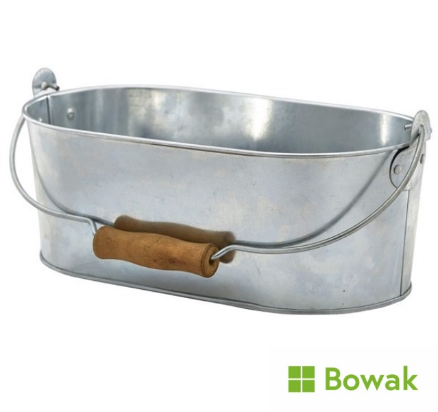 Galvanised Steel Oval Table Caddy 28x15.5x10cm Galvanised Steel Oval Table Caddy 28x15.5x10cm