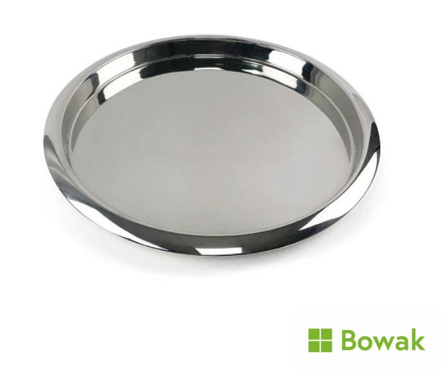 Polished Waiters Tray 35cm Round Polished Waiters Tray 35cm Round