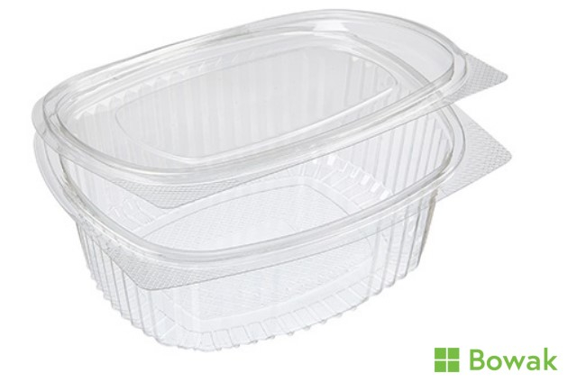 Oval Hinged Salad Container Clear 1000ml Oval Hinged Salad Container Clear 1000ml