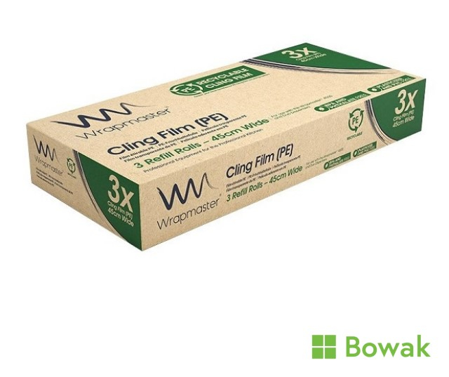 Clingfilm PE Recycled Wrapmaster 45cm x 300m Clingfilm PE Recycled Wrapmaster 45cm x 300m