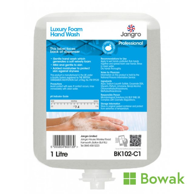 Jangro Luxury Foam Hand Wash 1000 Jangro Luxury Foam Hand Wash 1000