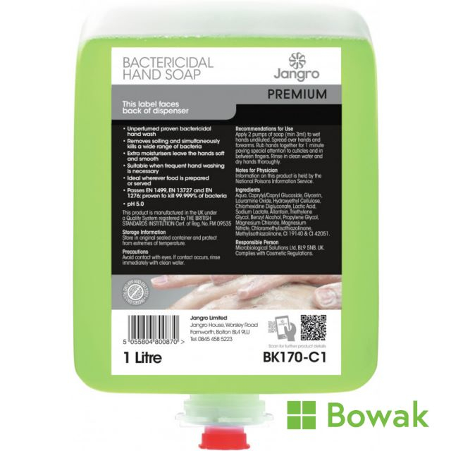 Jangro Bactericidal Hand Soap 1000 Jangro Bactericidal Hand Soap 1000