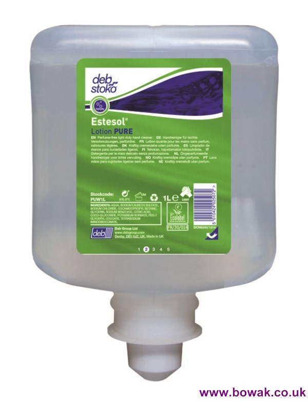 Deb Estesol Lotion Pure 1000 Unperfumed Deb Estesol Lotion Pure 1000 Unperfumed