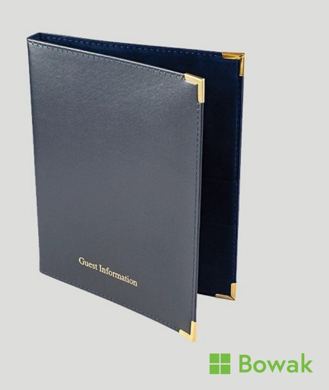 Guest Room Information Folders Blue Guest Room Information Folders Blue