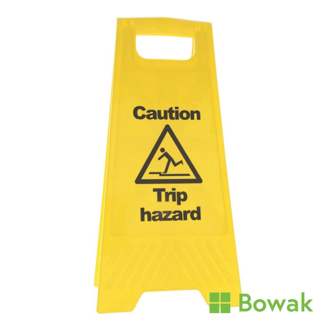 Folding Safety Sign - Caution Trip Hazard Folding Safety Sign - Caution Trip Hazard