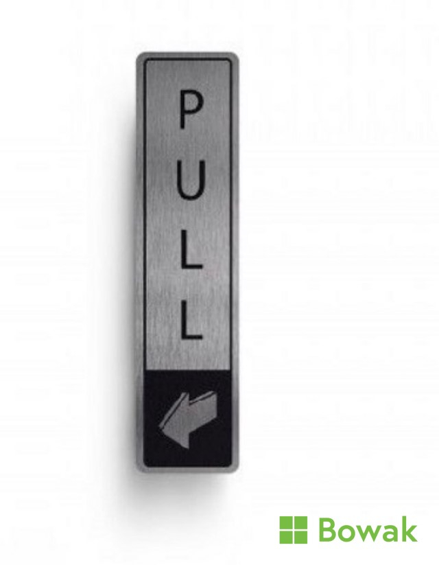 Pull Sgn With Symbol Vertical 43 x 178mm Pull Sgn With Symbol Vertical 43 x 178mm