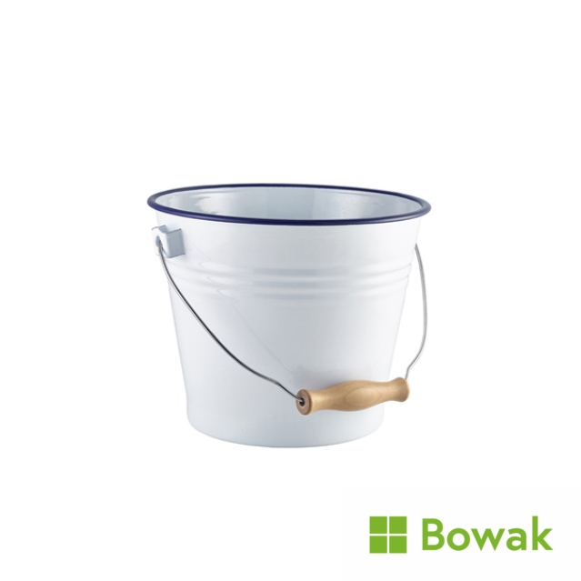 Enamel Mug White with Blue Rim 36cl/12.5oz Enamel Mug White with Blue Rim 36cl/12.5oz