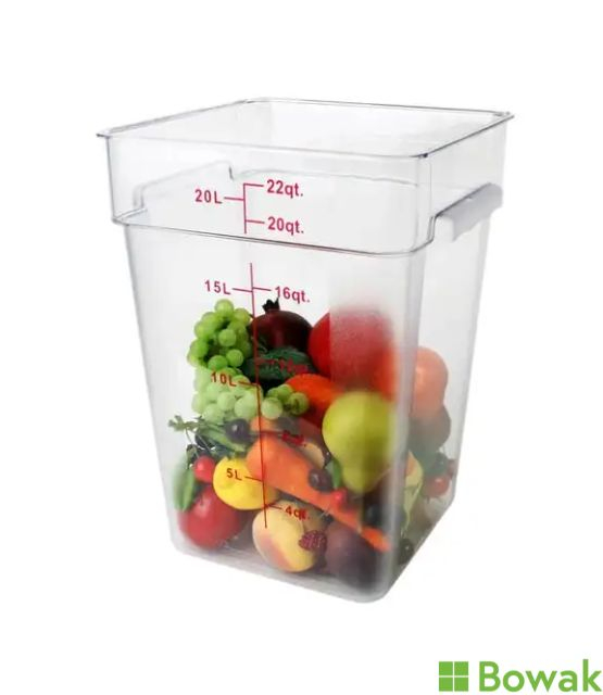 Polycarbonate Scaled 20.8 L Container Square Polycarbonate Scaled 20.8 L Container Square