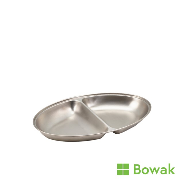 Oval Vegetable Dish 25cm 2-Part Oval Vegetable Dish 25cm 2-Part